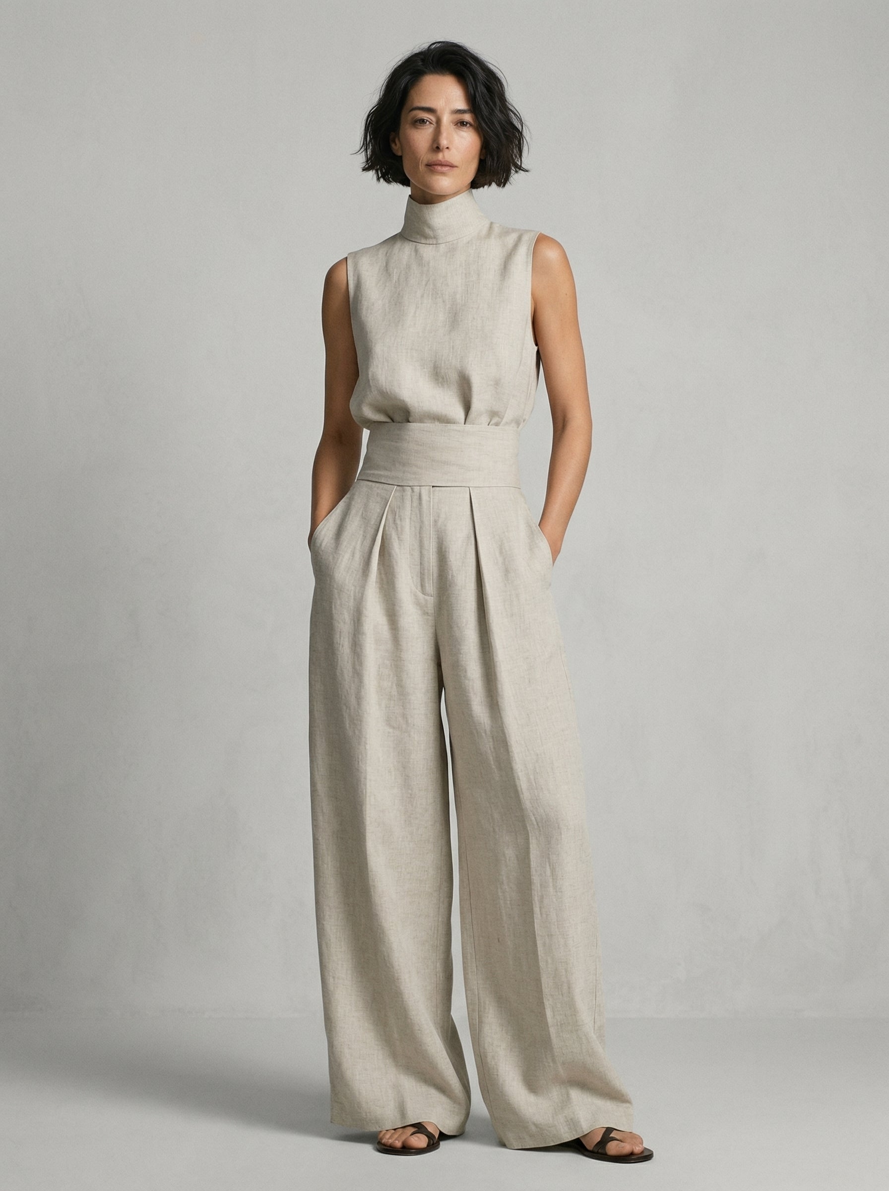 Nuria | Set minimalista con top senza maniche • S1