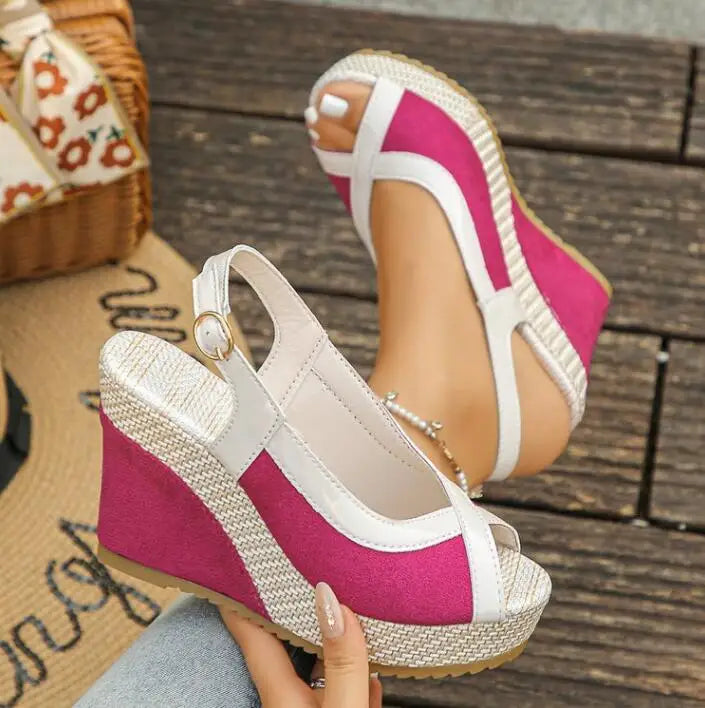 Sandali con zeppa Marina