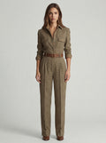 Celia | Checked Jumpsuit with Sophisticated Details • S1
