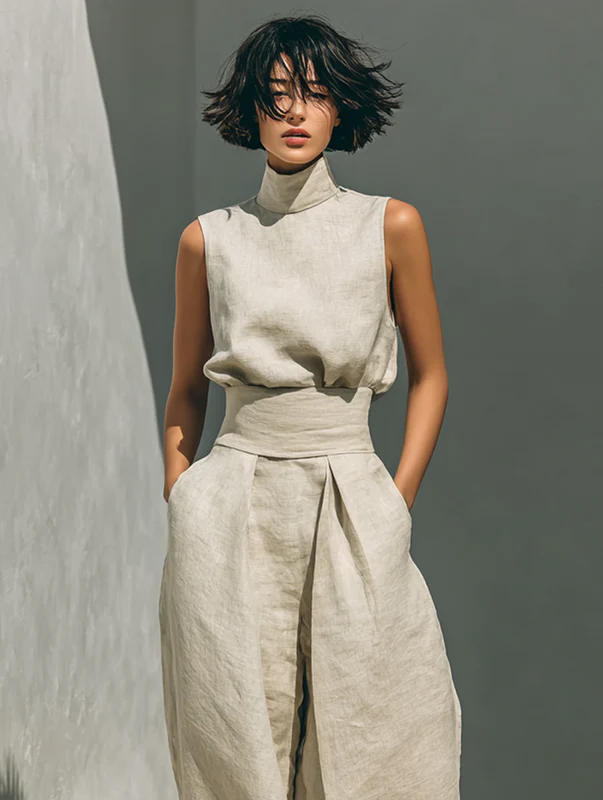 Nuria | Set minimalista con top senza maniche • S1