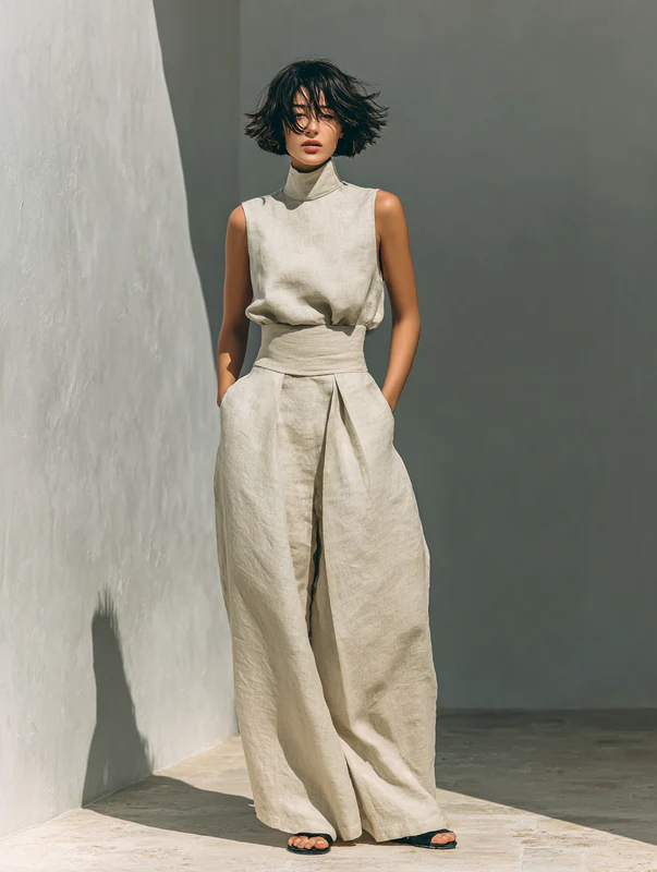 Nuria | Set minimalista con top senza maniche • S1