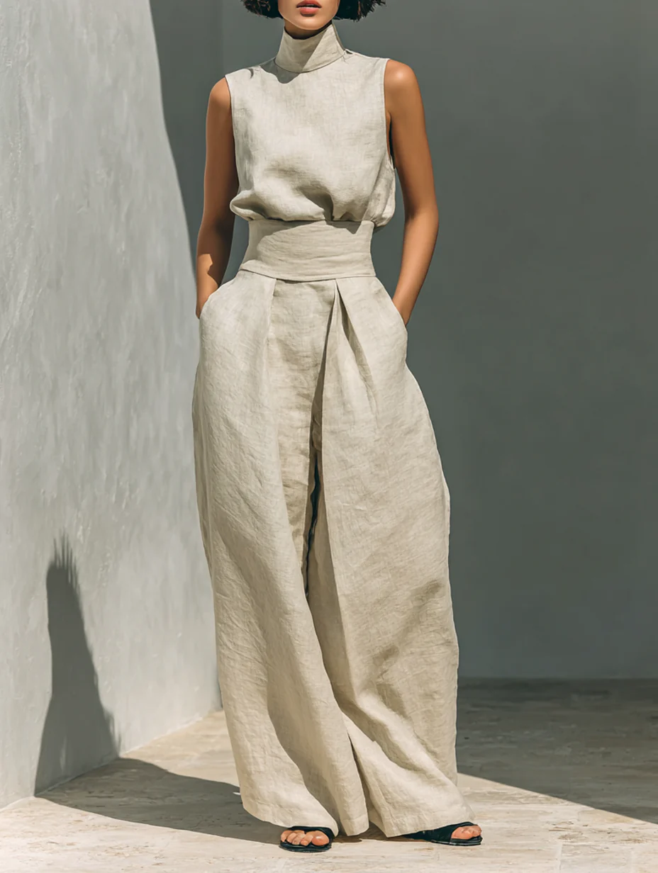 Nuria | Set minimalista con top senza maniche • S1