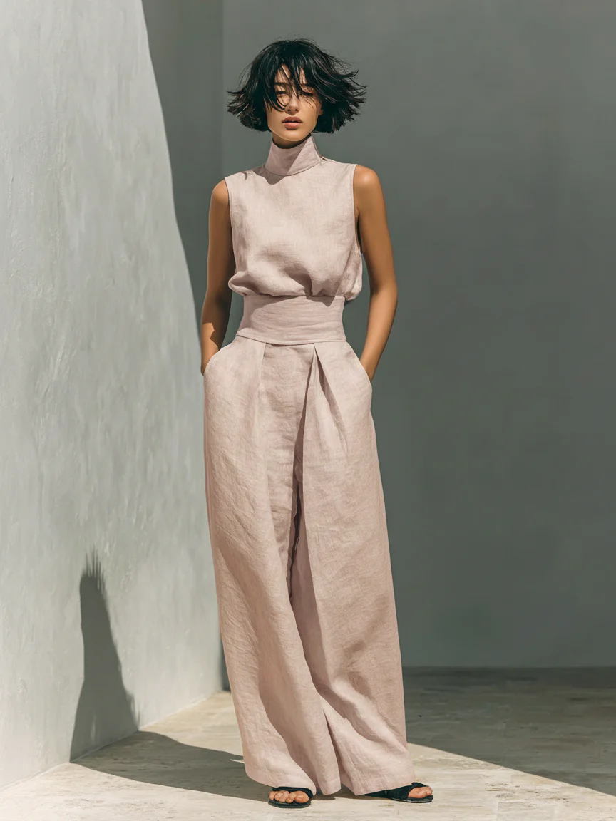 Nuria | Set minimalista con top senza maniche • S1